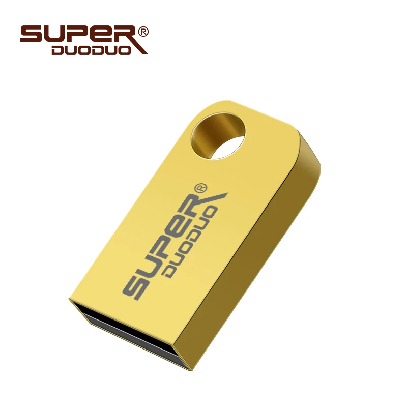 Реальная емкость, мини usb флешка, флешка, 4 ГБ, 8 ГБ, 16 ГБ, 32 ГБ, 64 ГБ, 128 ГБ, usb флеш-накопитель, ключ, милый флеш-накопитель, флешка, лучший подарок - Цвет: Golden