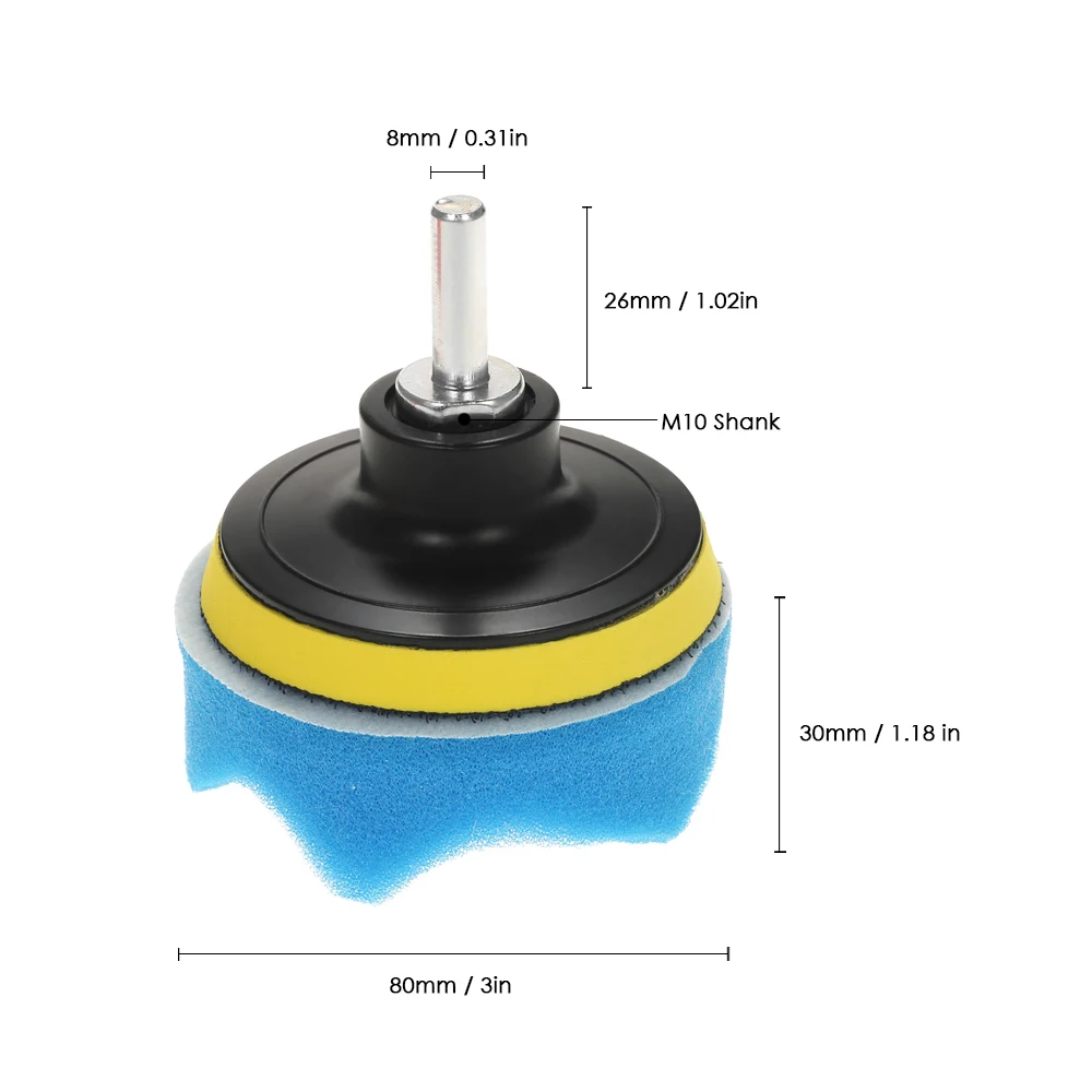 11 шт. Автомобильная полировальная Подушка набор полировальных буферов для