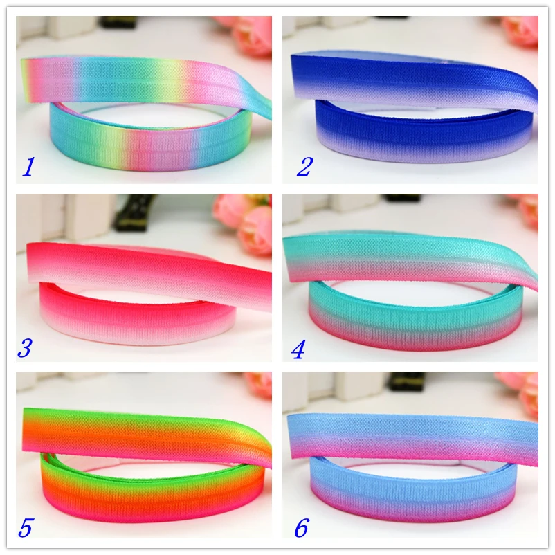 5/8 ''Бесплатная доставка складная эластичная повязка на голову с градиентным