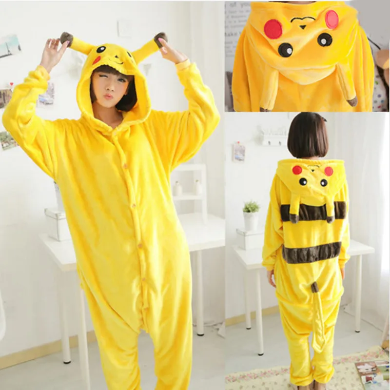Унисекс Пижама для взрослых одежда сна Пикачу женщин Хэллоуин Onesie костюм| |