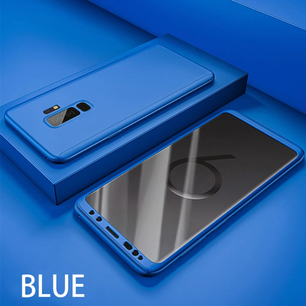 Luxury Full Case For Samsung Galaxy A6 A8 J4 J6 Plus 2018 A3 A5 A7 J2 J3 J5 J7 Prime 2017 Cover Shockproof With Glass |