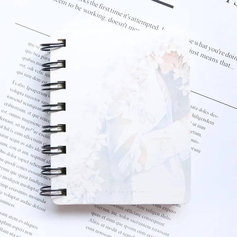 Записная книжка EZONE Coli для Studnts Notes Planner Agenda Kawaii фрукты/Кролик Фламинго напечатанный спиральный блокнот дневник путешественника поставка - Цвет: 1