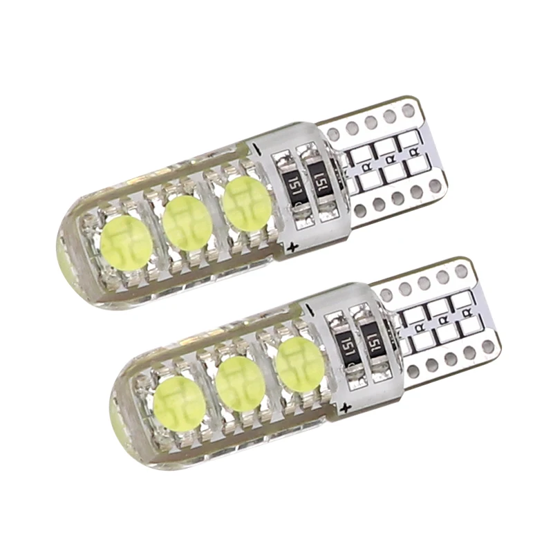 Carsty 1 шт. Универсальный светодиодный W5W T10 лампа стробовспышки 194 6000K 380Lm 6SMD