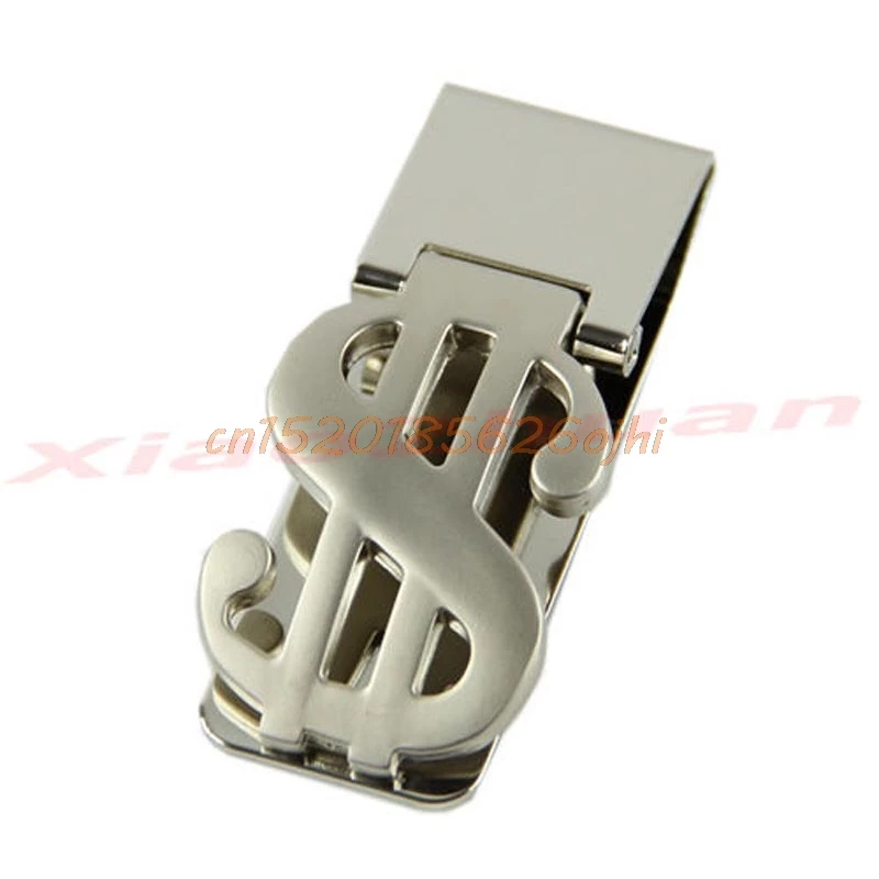 

Money Clip Stainless Steel Cash Bills Credit Card Holder Dollar Design #H030#