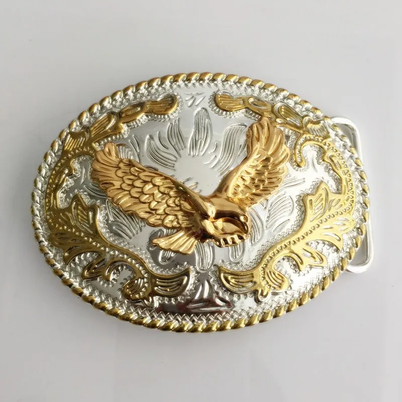 

Oval Lace Eagle Western belt buckle