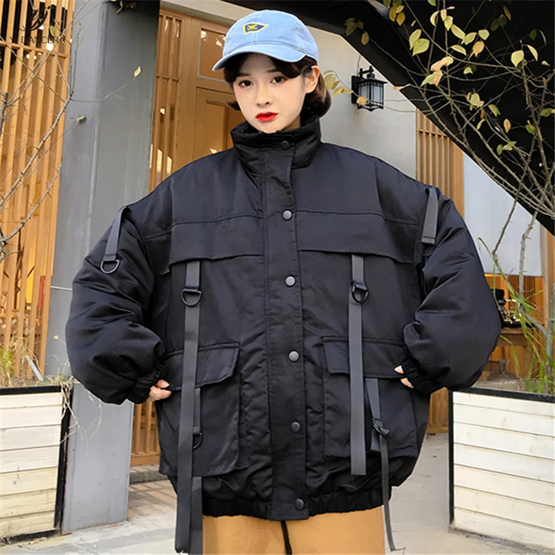 Женское хлопковое пальто Осень зима 2019 Модное Новое свободное уличное с