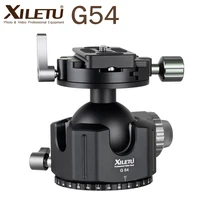 xiletu g 54 profesional double panorama camera tripod ball head aluminum ballhead with quick release plate for arca swiss dslr