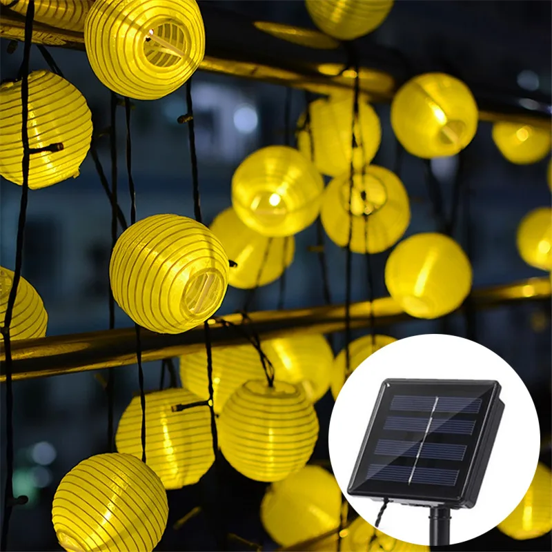 Скасветильник светодиодная Праздничная гирлянда на солнечной батарее 10/20/30