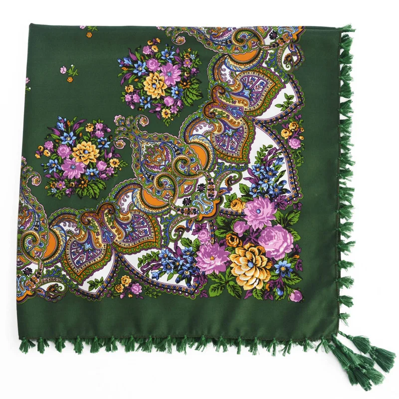 2018 роскошный брендовый зимний женский цветочный шарф модные теплые шарфы с