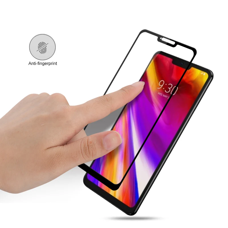Закаленное стекло с полным покрытием для LG G7 thinQ 2 шт. защита экрана Защитная