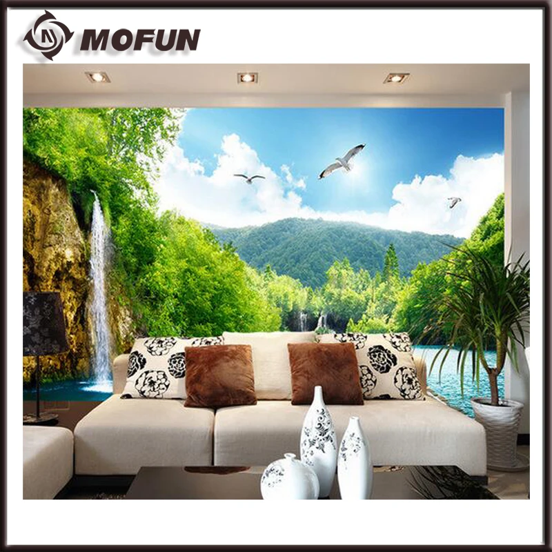 Пользовательские 3D первобытном лесу настенная фото стены Бумага Декорации для