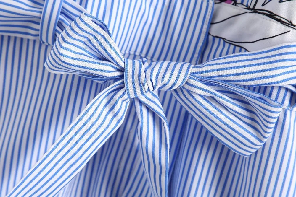 2018 Для женщин летние шорты с длинными рукавами пляжный костюм вышивкой короткие