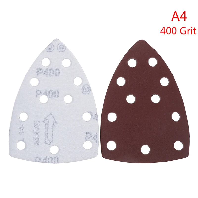 400 Grit 5pcs 50/400 Грит 5/10 шт./компл. Мышь шлифованные листы наждачная бумага для BLACK&DECKER ладони шлифовальный станок - Цвет: 400 Grit 5pcs