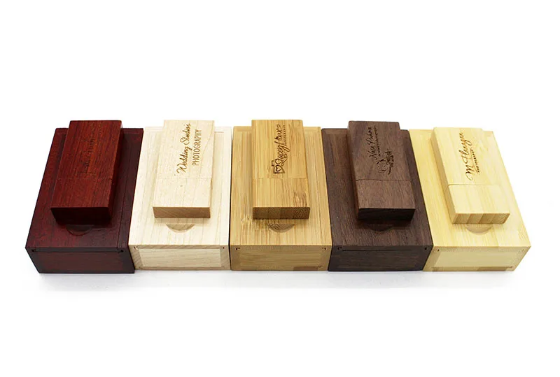 SHANDIAN Пользовательский логотип деревянный usb+ коробка флэш-накопитель карта памяти 4 ГБ 8 ГБ 16 ГБ 32 ГБ 64 ГБ Флешка логотип для фотографии свадьбы