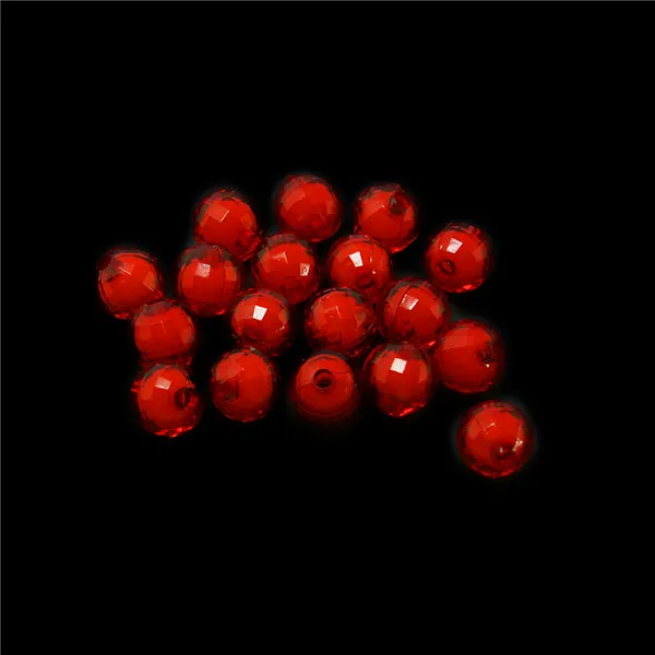 Red 8 мм/10 мм/12 мм 30-100 шт./пакет мульти Цвет акриловое отверстие "Лабиринт" с мелкими бусинами для Spacer Граненый шар бусины для самостоятельного изготовления ювелирных изделий Ремесла - Цвет: Red