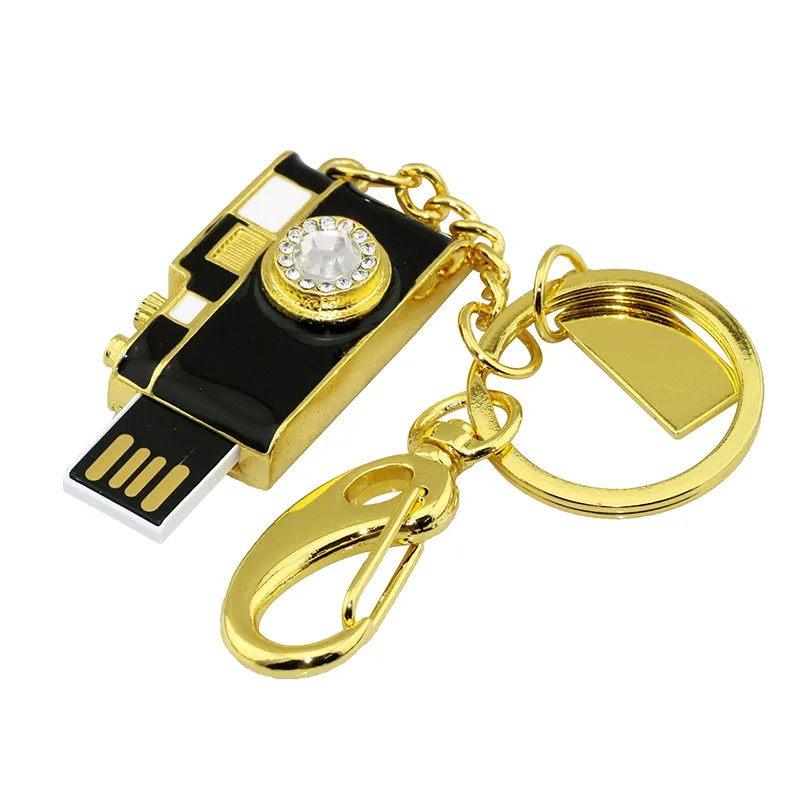 Кристальный брелок, USB флеш-накопитель, 128 ГБ, металлическая камера, ручка-накопитель, 4 ГБ, 8 ГБ, 16 ГБ, 32 ГБ, 64 ГБ, флешка, карта памяти, USB 2,0, U диск