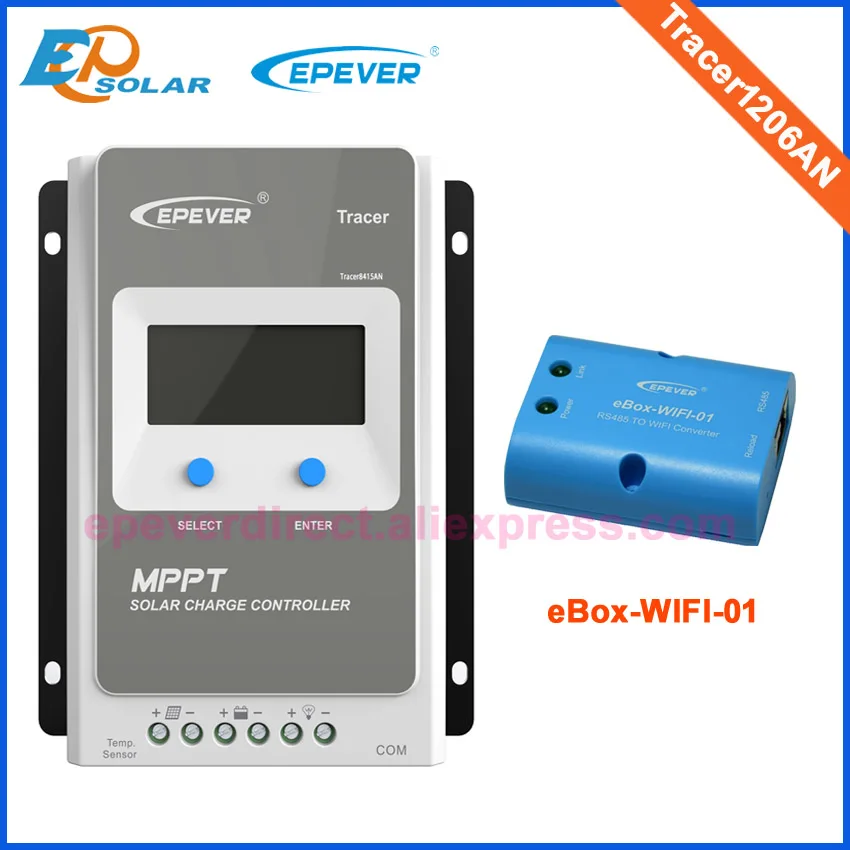 Wi Fi eBOX MPPT 10A контроллер для слежения за солнечной батареей 12В макс. PV вход 60 в Epsolar EP