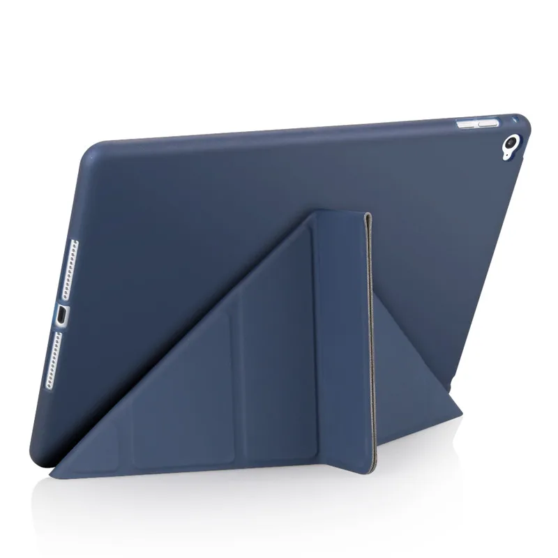 Темно-синий Магнит флип чехол для iPad Air 2 Мягкая силиконовая задняя крышка смарт