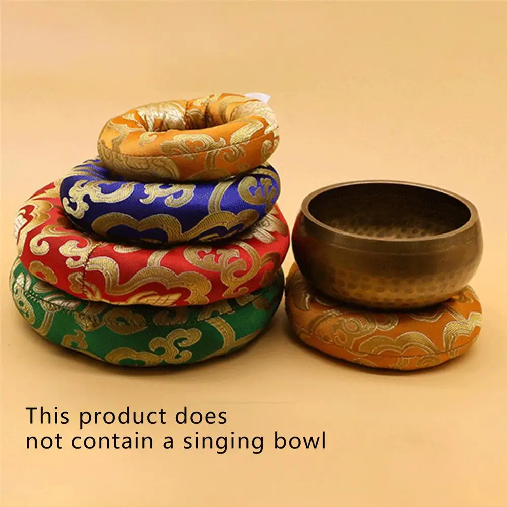 

New Yoga Tibetan Singing Bowl Mat Himalayan Hand Hammered Chakra Meditation Religion Belief Buddhist supplies Home Decoration