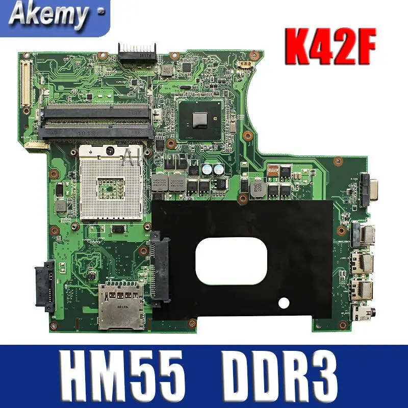 

K42F Rev 2,0 GMA HD USB2.0 HM55 PGA989 DDR3 основная плата памяти видео для For Asus K42F материнская плата P42F 100% полностью протестирована