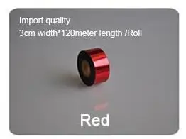 Red DIY переводная горячая штамповка бумага высокого качества горячая распродажа Горячая фольга штамповка красочная Тепловая штамповка фольга пленка - Цвет: Red