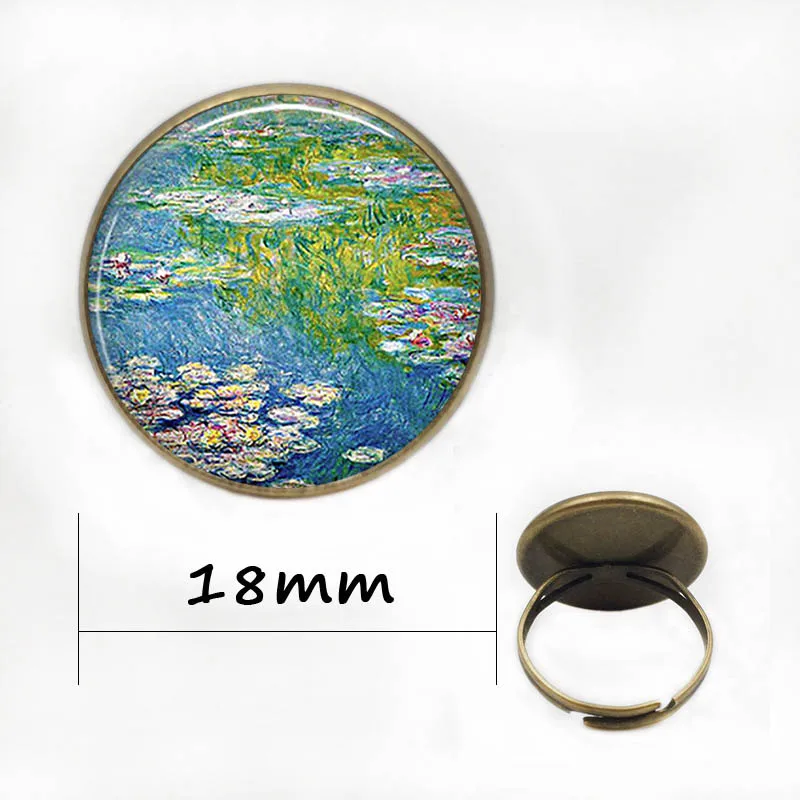 Моне водяная Лилия пруд колье с кулоном отлично подходит кабошоны разрисованные