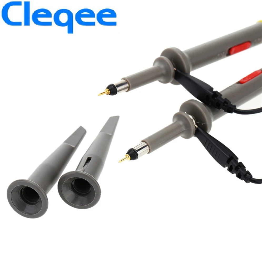 2018 Cleqee 2 шт. P6060 щуп осциллографа 60 МГц зажимы для Tektronix HP X1/X10 DC 60MHz|Детали и