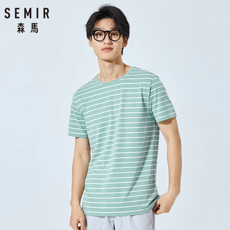 SEMIR printing Pure Cotton Designer T Shirt Men Tshirts Mens Short Sleeved T-shirts Fashion casual T-shirt | Мужская одежда