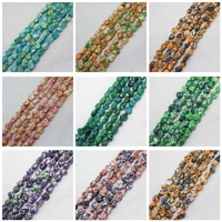 mini order is 7 9 12mm multicolor snow jades stones freeform diy jewelry making loose beads 15