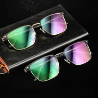 handoer 10030 optical glasses frame for titanium alloy eyewear full rim spectacles glasses optical prescription frame