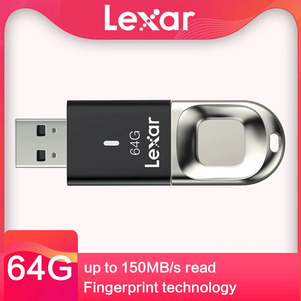 Оригинальный Lexar Распознавание отпечатков пальцев 128 г 64 32 флеш накопитель USB 3 0