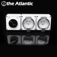 ip66 derues weatherproof waterproof dust proof outdoor wall power socket extremely safe 16a electrical outlet industrial