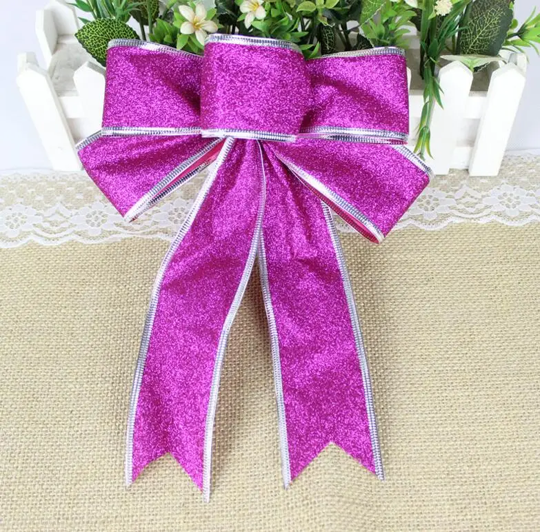 Рождество украшения Луки Tree Подвески принадлежности 25 см | Дом и сад