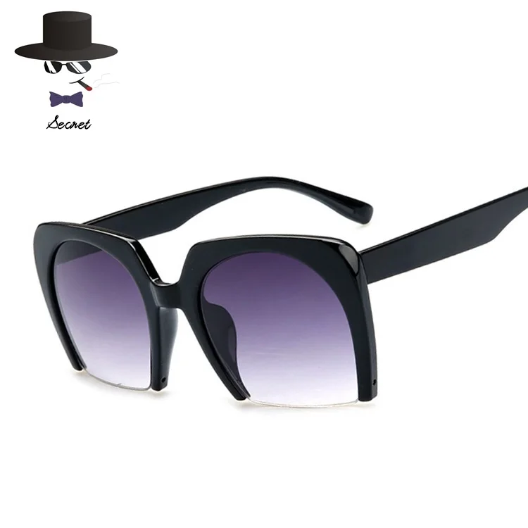 Роскошные полукадр солнцезащитные очки для женщин 2016 новый бренд дизайнер мода