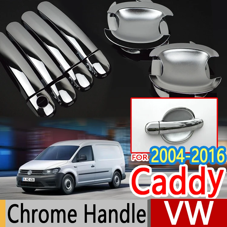 Хромированные покрытия для дверных ручек VW Caddy 2004 2016 2K комплект отделки