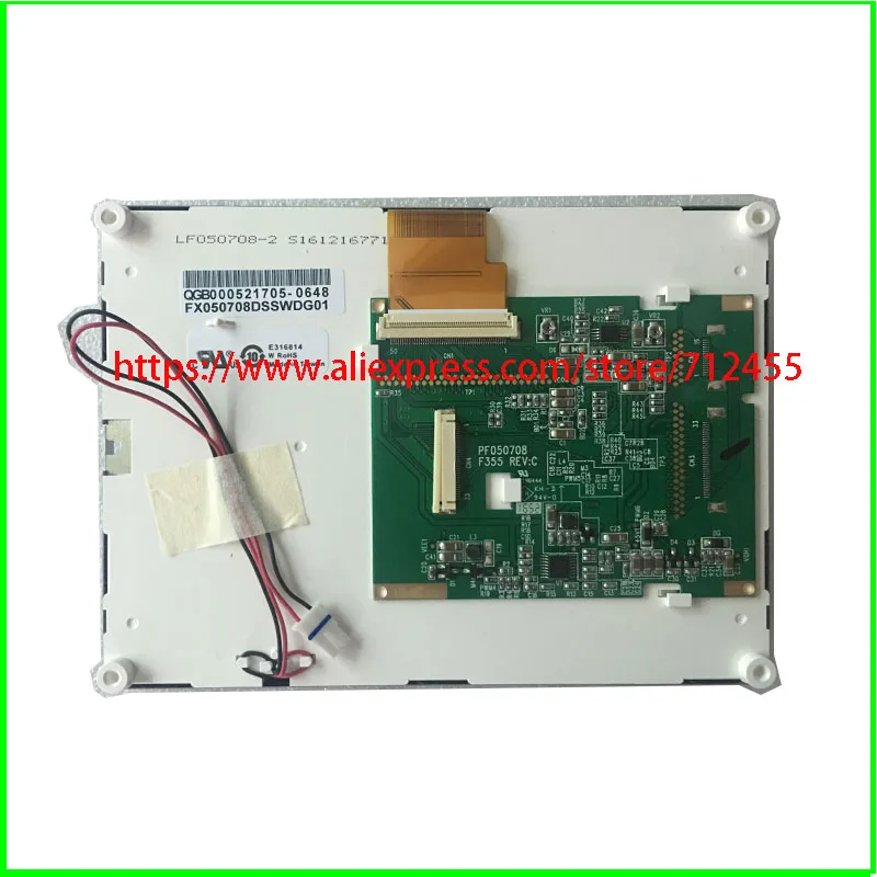 

Original FX050708DSSWDG01 MG1179FR-SCW，PC-32C24R4-2A Lcd screen display
