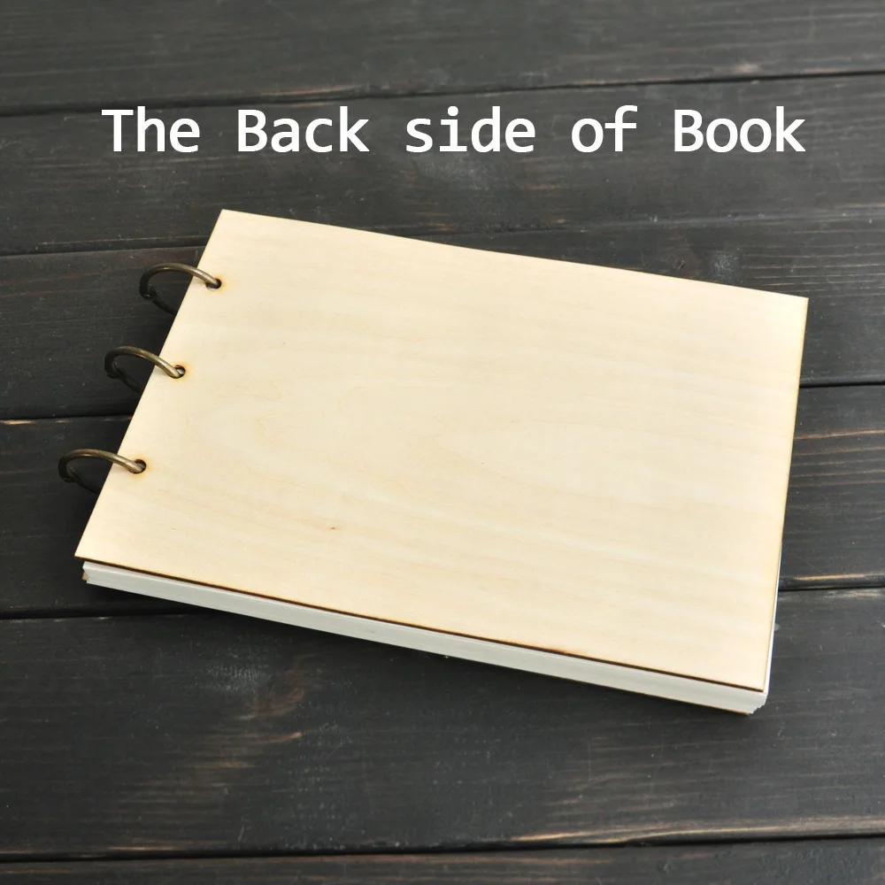 Пользовательская Свадебная книга для гостей свадебный альбом деревянные на