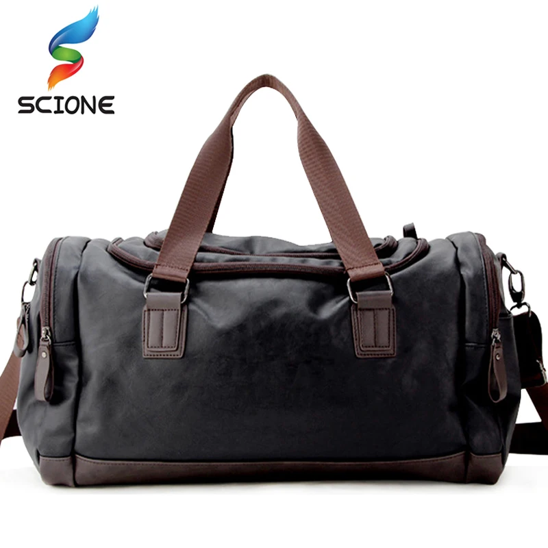 Сумка мужская из экокожи для фитнеса и тренировок Большие Классические мягкие