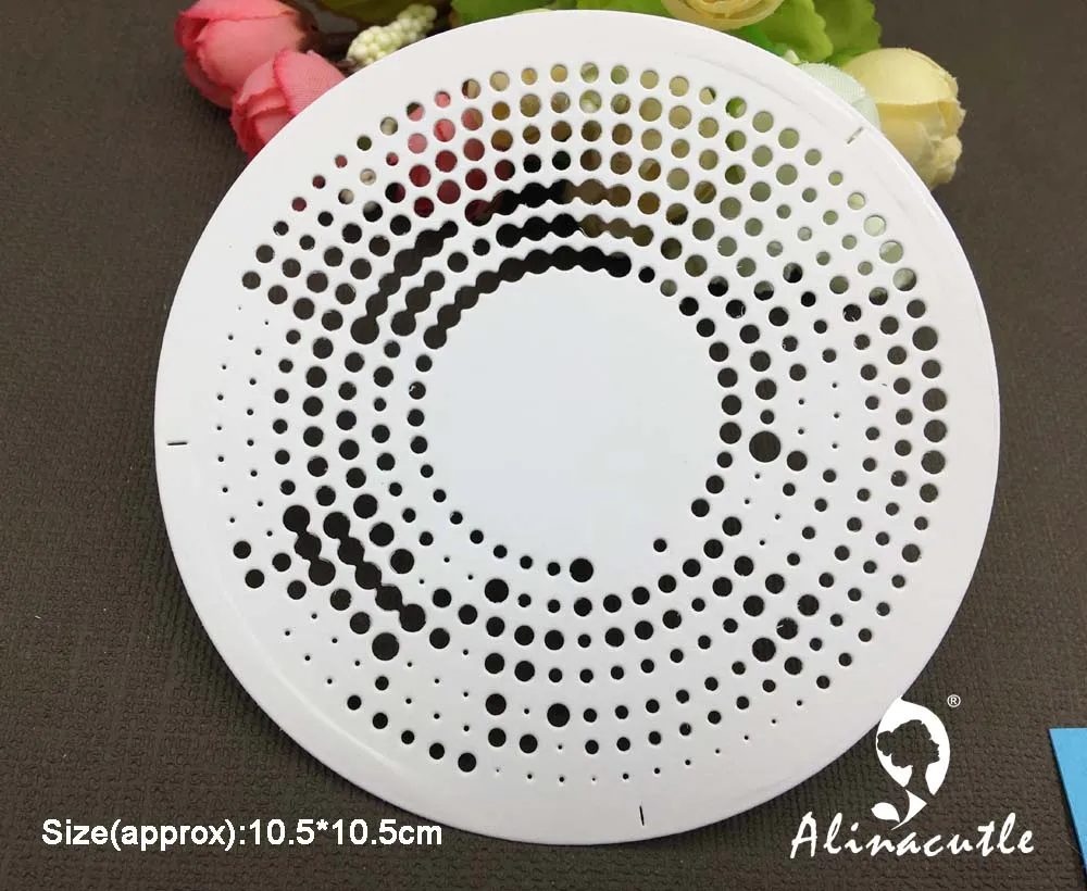 Металлический режущий штамп для высечки alinacraft круглый точечный круг стежок фон