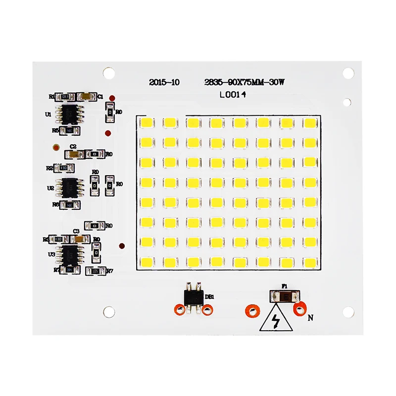 Светодиодный чип SMD Smart IC 220 В 100 Вт 50 30 20 10 1 шт. 2 5 DIY для наружного прожектора