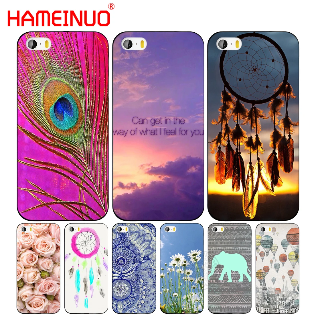 HAMEINUO чехол для сотового телефона с рисунком природных цветов и животных iphone 6 4 4s 5