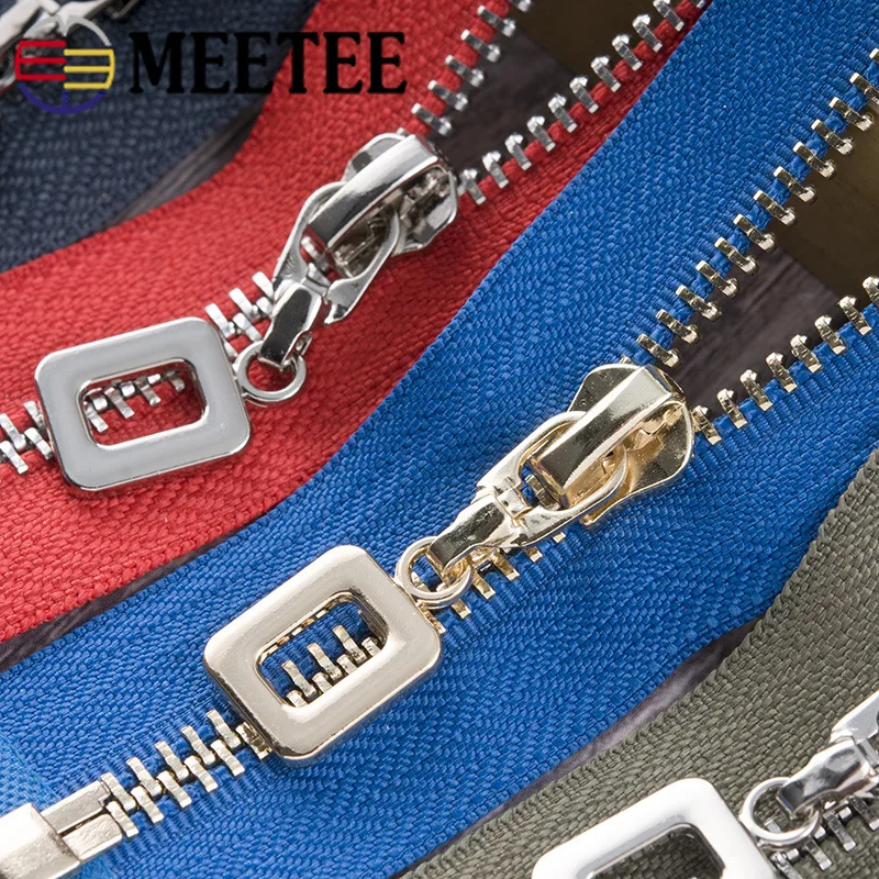 1Pc 85cm Open-end Metal Zippers Auto Lock 5# Down Jacket Coat Skirt Zipper for Sewing Zip Repair Kits DIY Garment Accessories | Дом и сад