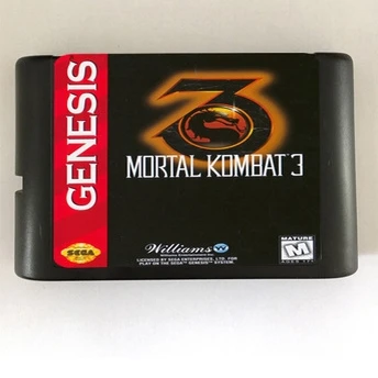 Высококачественный 16 битный игровой картридж Sega MD для системы Megadrive Genesis Mortal Kombat