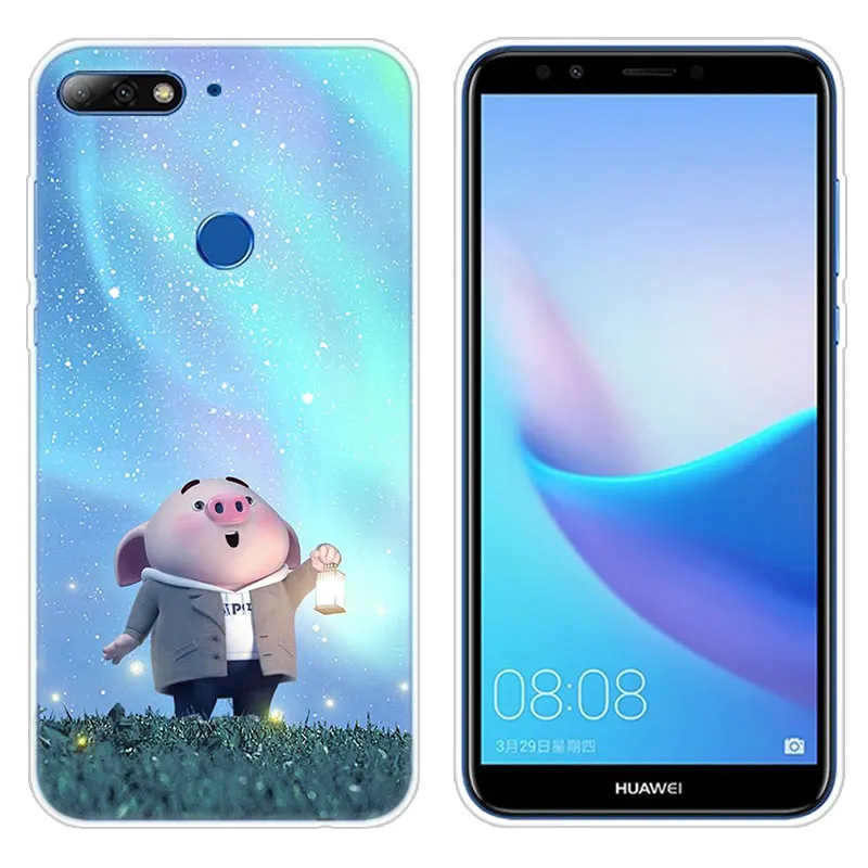 Силиконовый чехол для Huawei Mate 10 20 Lite Pro Y7 Y9 Prime 2019 Y5 Y6 2018 2017 | Мобильные телефоны и