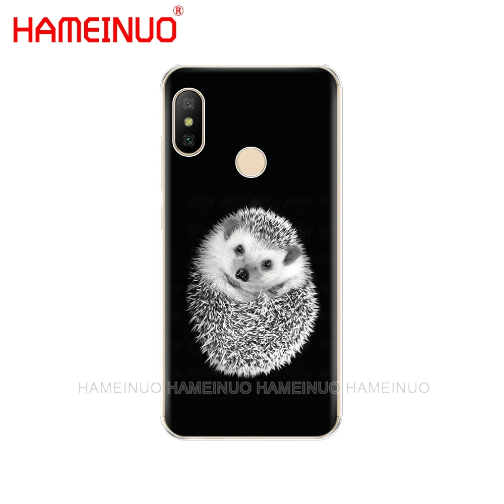 HAMEINUO Ежик милые животные Чехол-крышка с рисунками для Xiaomi Mi 8 se A2 lite redmi 6 6a 6 pro Примечание 6 PRO pocophone F1 redmi s2 - Цвет: 43311