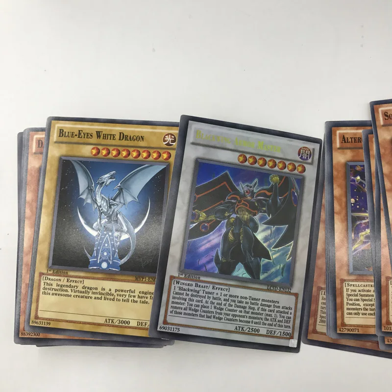 YUGIOH 153 шт./компл. игровых карт легендарный Дракон стойки английский Ver. Yu-Gi-Oh