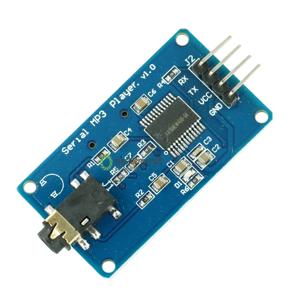 

YX5300 UART TTL модуль последовательного управления MP3 музыкальный плеер с поддержкой MP3 / WAV Micro SD / SDHC карты для Arduino / AVR / ARM / PIC 3,2-