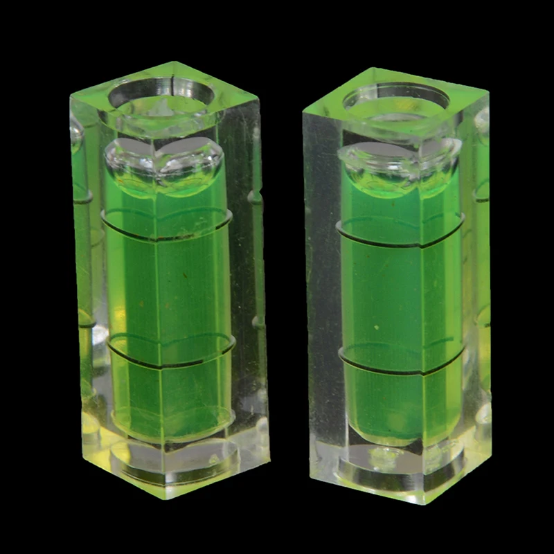 

2 Piece 10*10*29 Mm Square Spirit Level Bubble With Magnetic Stripe