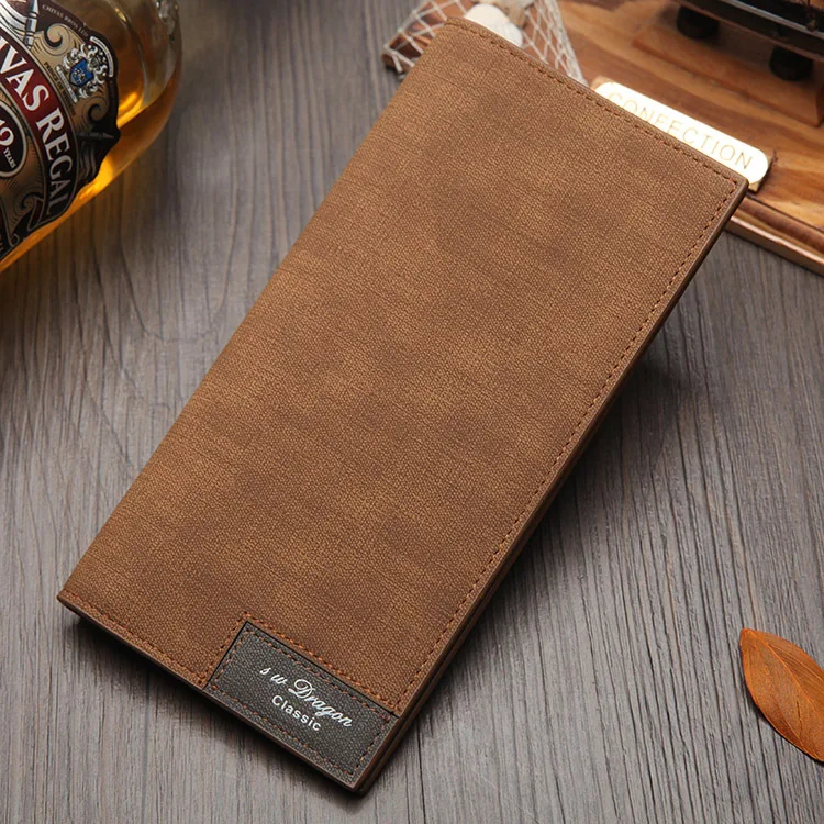 Тонкий мужской кошелек TQX1115 Винтажный дизайн|purse card holder|wallet vintagemale purse |