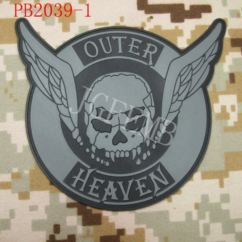 MGS outer Heaven группа специального назначения Тактический для поддержания боевого духа 3D накладка из ПВХ 10,5 см* 10 см
